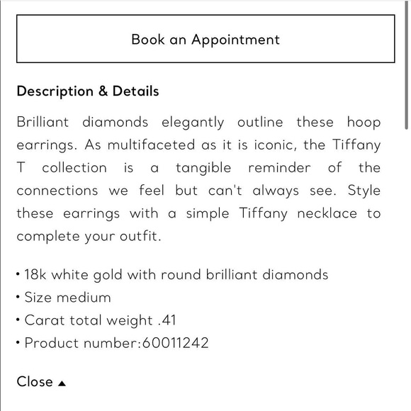 Tiffany & Co. Diamond Hoop Earrings - Picture 5 of 10